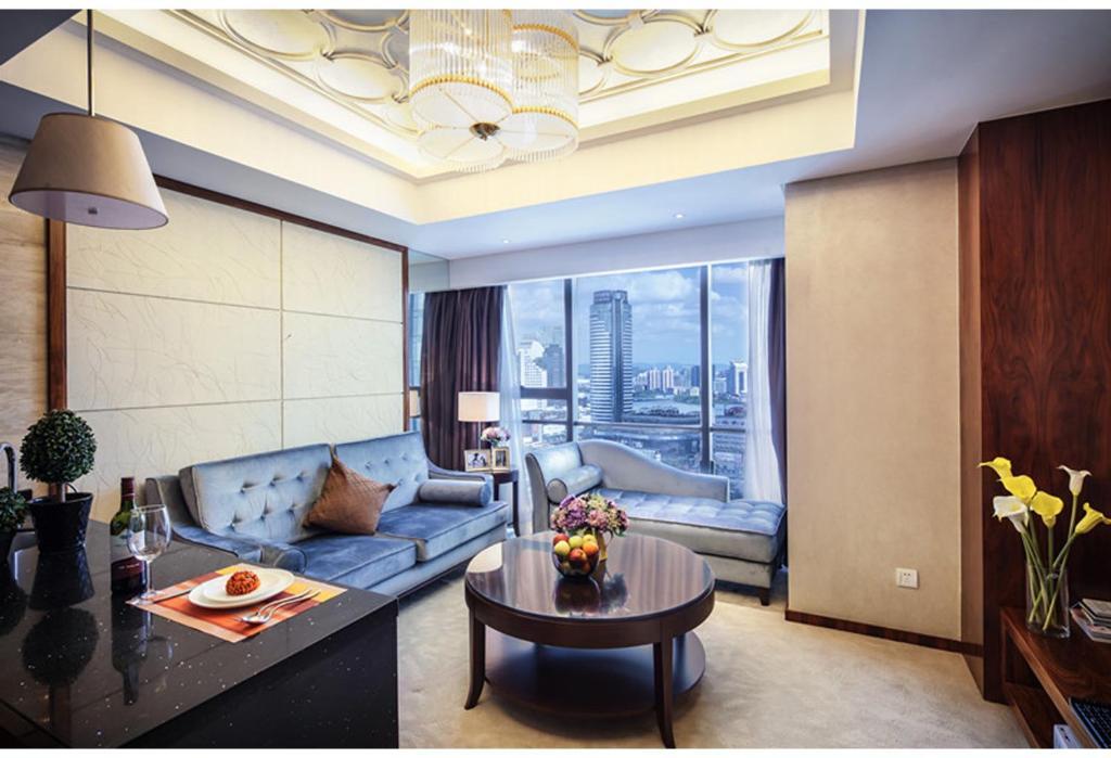 Yousu Hotel & Apartment Tianyi Square Yinyi Global Center Apartment Ningbo Zimmer foto